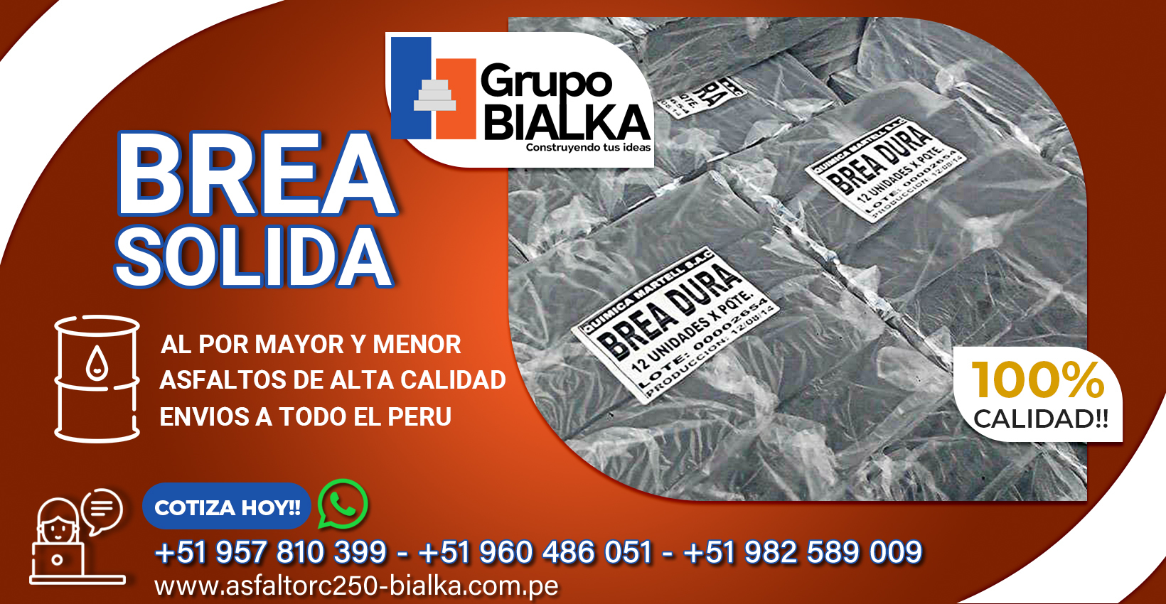 venta de brea liquida